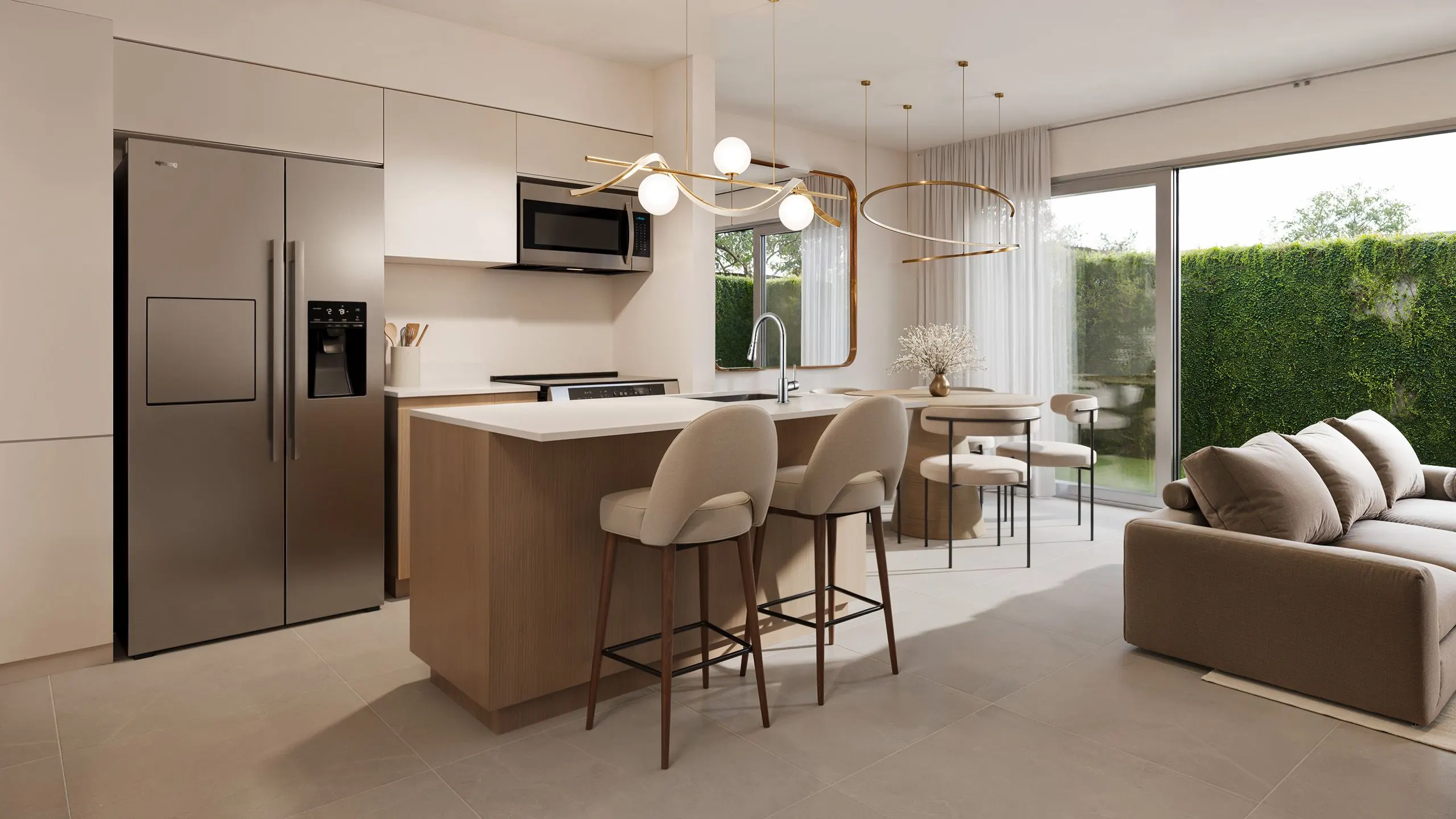Cocina y comedor de una casa en Via Roble